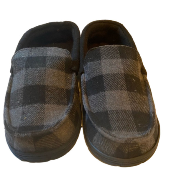 Sold out! NIB Totes Toasties Men’s Plaid Memory Foam Slippers 11 - 12 - Picture 2 of 5